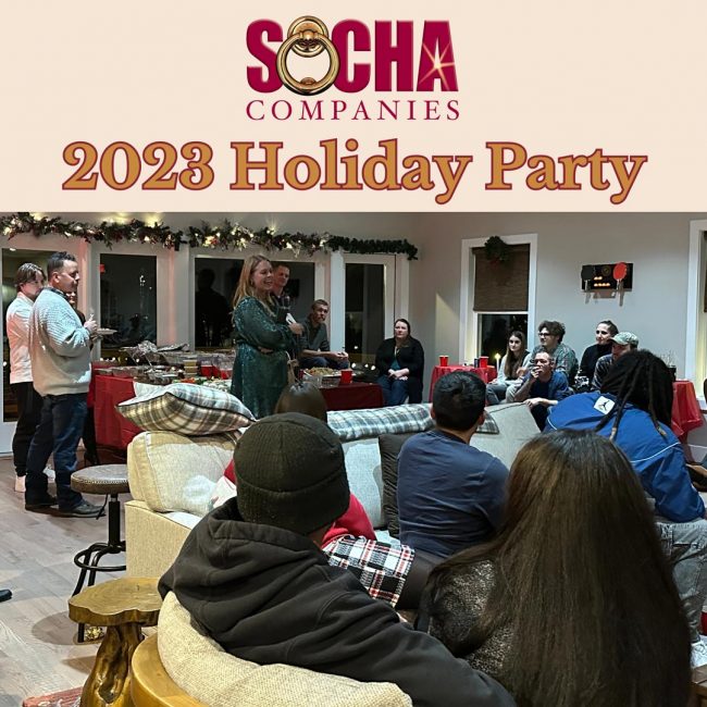 231218-Socha-Web-News-Images-2023-Holiday-Party 2023 Socha Companies Holiday Party celebrated in The Timbers clubhouse.